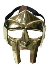 MF Doom Gladiator Golden Face Mask Helmet Hand Forged SCA LARP picture