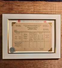 WWII ISSUE OCCUPIED POLAND CUSTOMS REQUISITION SHEET 1943 picture