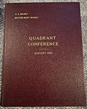 *ORIGINAL* 1943 WWII QUADRANT Quebec Conference SECRET Copy 51 picture