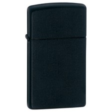 Zippo Windproof Lighter Slim Black Matte (1618) picture