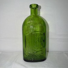 Antique Franks Safe Kidney And Liver Cure Green Bottle Wheaton NJ picture
