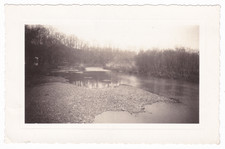 Artistic Somber Creek Nature Scene Landscape 1939 Trenton NJ Found Photograph picture