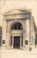 E90/ Follansbee West Virginia RPPC Postcard 1914 Bank Building picture