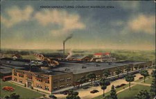 Waterloo Iowa IA Hinson Manufacturing Company Linen Factory Vintage Postcard picture