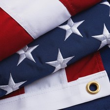 Homissor 100% Cotton Flag American Flags 2x3 Ft New Cotton USA Flag Heavy Dut... picture