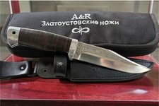 A&R Zlatoust Knife Hunting Survival Combat Leather Military Russian Knife picture