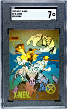 1992 Impel Marvel X-Men Holograms #XH-5 Wolverine Gambit Rogue Cyclops Psy SGC 7 picture