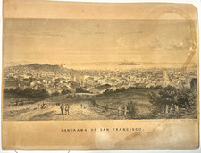 1864 Original Print San Francisco & Bay by Charles Magnus NY picture