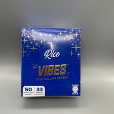 Vibes Rolling Papers Rice Blue KS 33 Pack 50 CT w/  picture