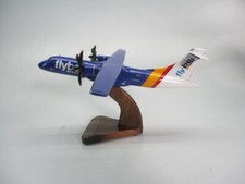 ATR 42-500 Blue Island Aircraft Desktop Mahogany Kiln Dried Wood Model Small New picture