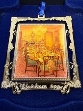 2001 Connecticut Governor’s Residence Ornament Boxed w Art Card Christmas picture