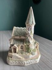 David Winter Ceramic Cottage 1994 Celebration Chapel Hand Made And Hand Painted picture