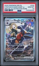 Pokémon TCG Destined Rivals Cynthia's Garchomp ex 232/182 SIR Holo PSA 10 picture