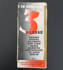 BREMEN EUROPA COLUMBUS BERLIN North German Lloyd Hamburg America Line 1937 3rd picture