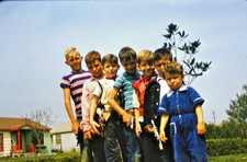 1950's Slide Photos Father with Boys Shooting Guns 22 PHOTOS unpublished CRAZY picture