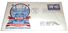 MAY 1944 UNION PACIFIC TRANSCONTINENTAL RAILROAD SOUVENIR ENVELOPE #23 OMAHA picture
