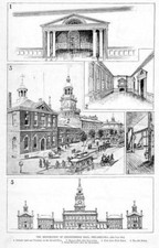 INDEPENDENCE HALL RESTORATION PHILADELPHIA OLD BELFRY BANQUET HALL ARCHITECTURE picture