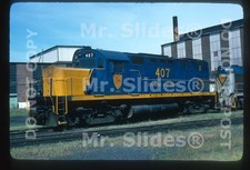 Original Slide D&H Delaware & Hudson Blue/Yellow ALCO C420 407 Colonie Shops picture