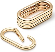 4pcs Gold Carabiner, 2