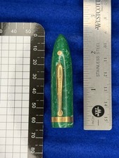 Vintage Large Sheaffer Early Jade Green Oversize Lifetime Balance Cap Only picture