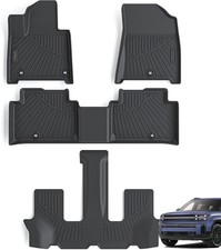 Floor Mats Compatible for 2024 Hyundai Santa fe, 3 Rows Floor Mats Rubber picture