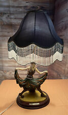 OK COLLECTION DANCING WOMAN LAMP BEAUTIFUL DRESS Large 29” ART DECO STYLE WORKS picture