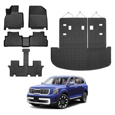 Powerty Floor Mats for 2020-2025 Kia Telluride 7/8 Passenger Car Mats picture