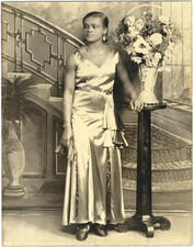 Vintage 1930s Photo~Stunning African American Beauty~Gorgeous Studio Portrait picture