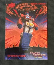 Transformers 40th Anniversary Movie Red Foil Optimus Prime 1537/1986 Upper Deck picture