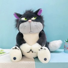 30cm Lucifer Cat Plush Toy Cute Stuffed Animal Doll Kids Gift Collectible picture