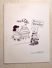 Amsterdam High School NY Class of 1968 Reunion Program Vintage Snoopy Peanuts picture