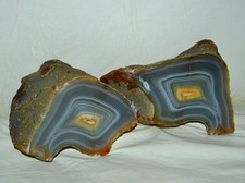 Big Banded  Pair River Agate from Misiones Argentina * rare * picture