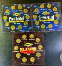 Vintage Sunoco Presidential Coin Series 1950-2000 & 1999 Millennium Series  picture