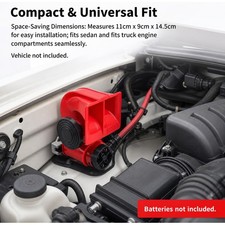 Universal 12V 150dB Snail Air Horn Loud Dual Sound Fits Auto Car Truck SUV Boat picture