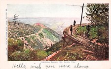 Echo Mountain California 1905 DPO Mount Lowe Railroad Train Bridge Postcard F32 picture