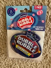DOUBLE DUBBLE BUBBLE Gum Balls Car/Auto Hanging Air Fresheners 3 Pack BRAND NEW picture