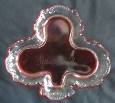 Early 20th Century Souvenir EAPG Ruby Stained Glass Dresser Dish Sidney New York picture