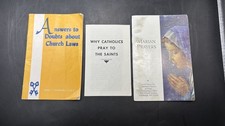 Lot of 3 Liguorian Pamphlets Answers to Doubts Why Catholics Pray to the Saints picture