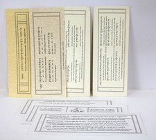 Lot of 7 Tibetan Buddhist Prayer Cards Manjushri Mantras English Translation picture