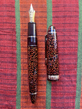 Rare Sailor Tsugaru-Nuri fountain pen, large 21k MF nib, excellent condition picture