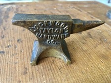 Vintage 1900 Salesman Jewelers Anvil Lockwood Taylor Hardware Co. Cleveland, O picture