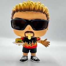 Funko Pop Guy Fieri with Burger Flame Shirt Vinyl Figure Loose No Box picture