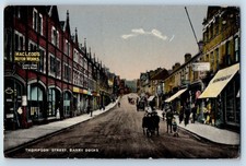 Barry Glamorgan Wales Postcard Thompson Street Barry Docks c1910 Antique picture