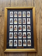 Rare 1888 Celebrated Indian Chiefs Cigarette Cards Vintage Reprint Framed picture