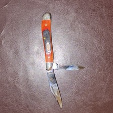 Case XX Peanut 2-Blade Slipjoint Pocketknife, Orange Synthetic, SS Blades picture
