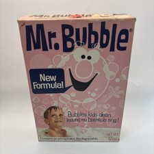 RARE Vtg 1972 MR. BUBBLE Pink Box New Formula Gold Seal Co Retro Prop NOS picture