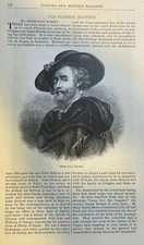 1906 Flemish Artist Peter Paul Rubens illustrated picture