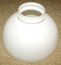 Vintage White  Milk Glass Hurricane Oil  Electric Lamp Shade 10
