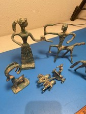 Vintage 20th century Greek/Minoan Bronze figurine set picture