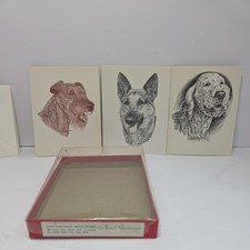 Vintage 1966 Earl Sherwan 3 Breeds Note Cards Set – 6 Cards 6 Envelopes (C3) picture